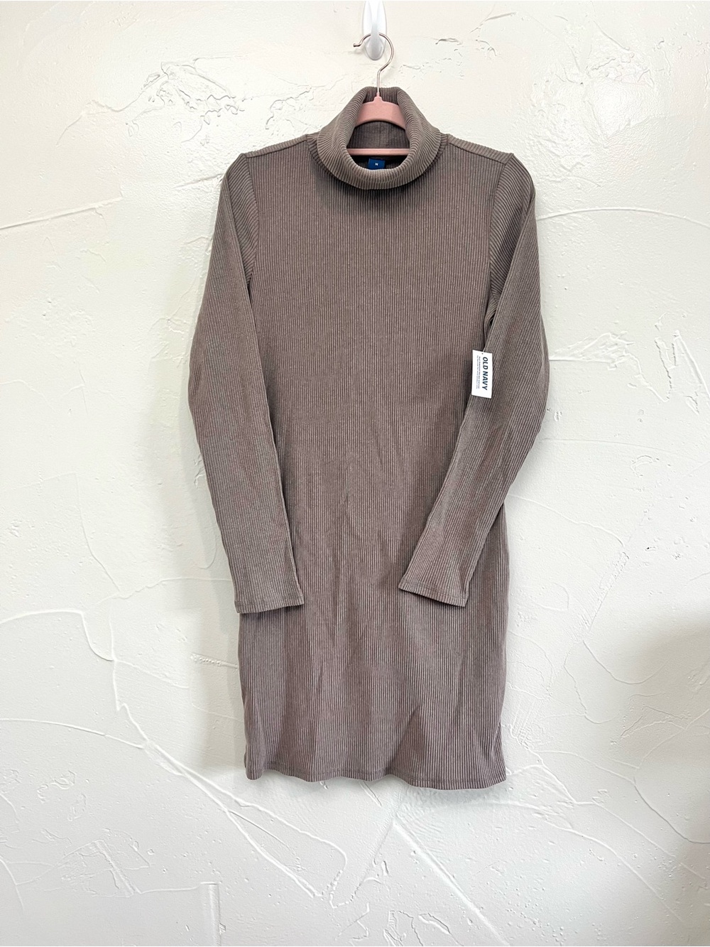 New Old Navy Turtleneck Ribbed Knit Sweater Dress